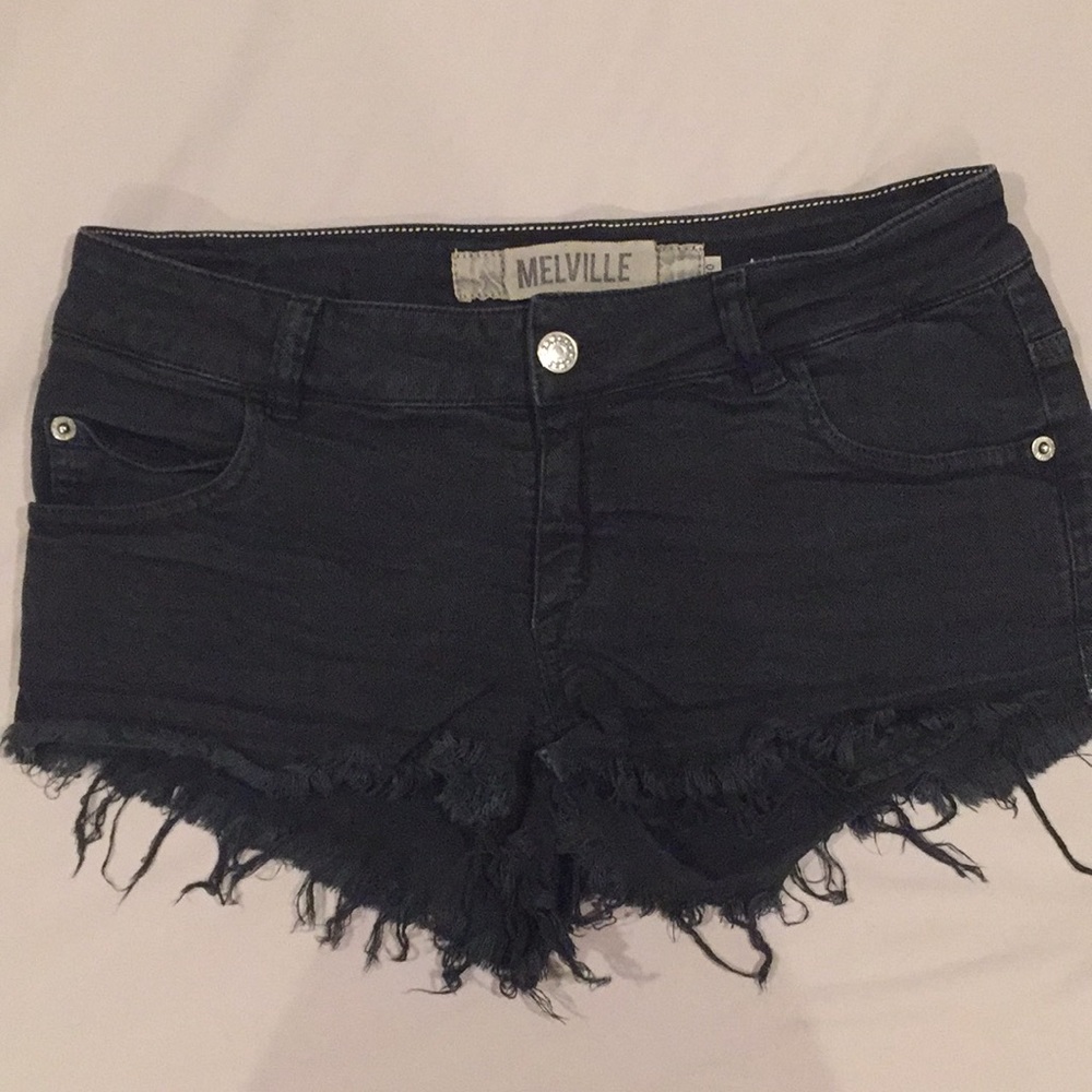Brandy Melville Black Denim Shorts